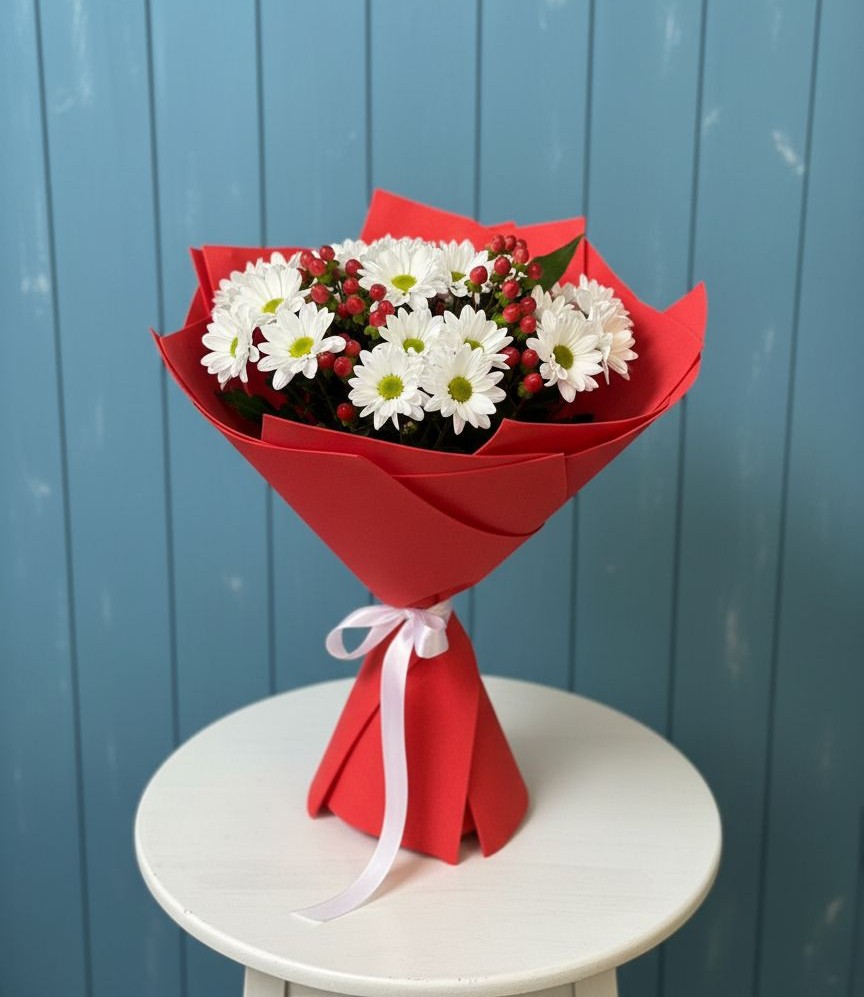 Букет цветов из: Хризантемы в Онуфриево