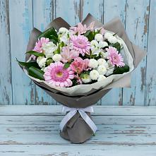 Букет цветов из:  Герберы, Альстромерии и Хризантемы #REPLACE_PRED# Онуфриево