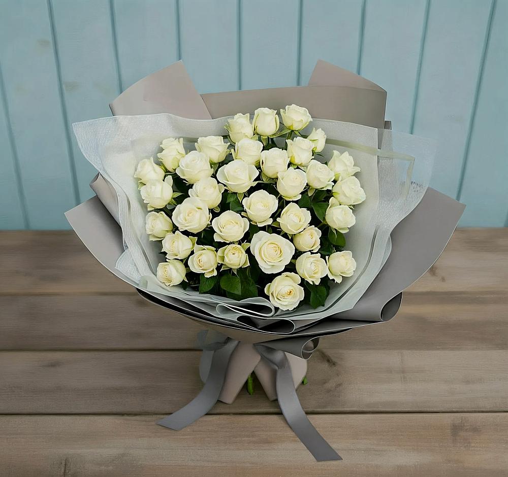 Букет Белоснежная нежность в Онуфриево