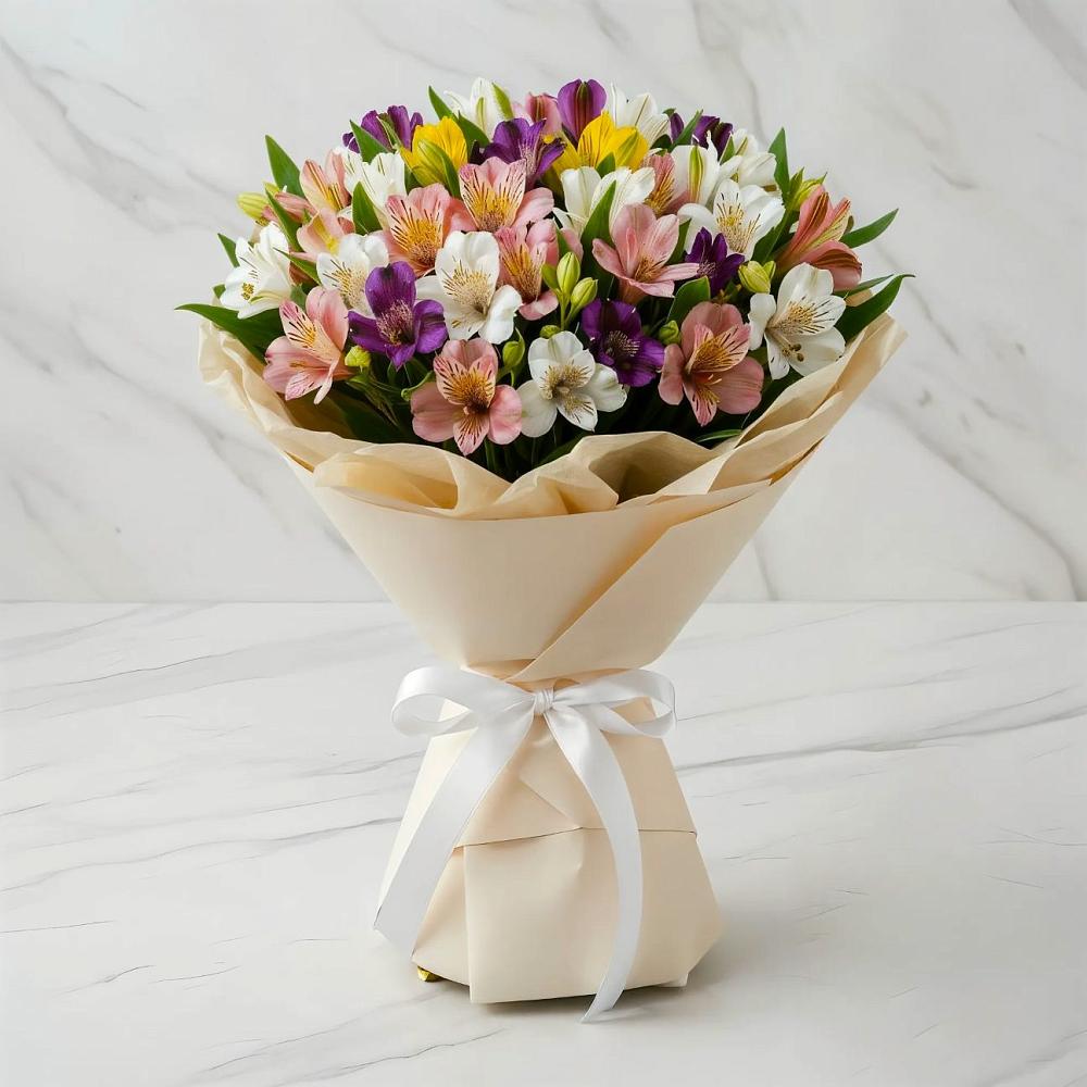 Букет цветов из: Альстромерии в Онуфриево