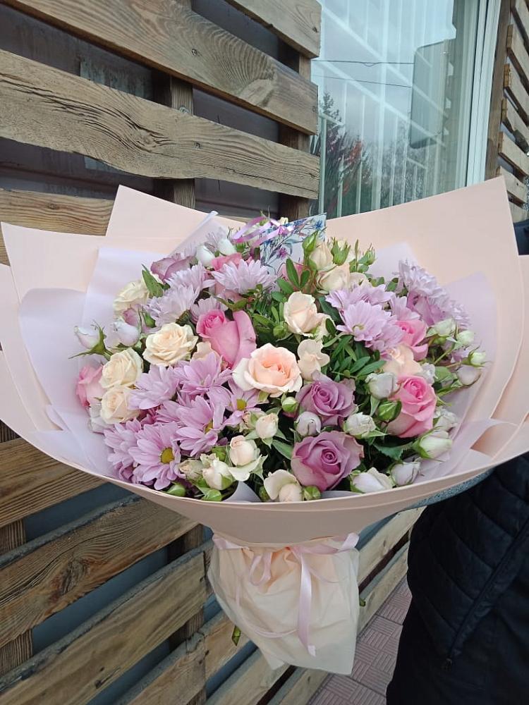 Букет цветов из: Розы и Хризантемы в Онуфриево