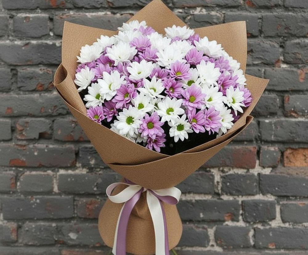 Букет цветов из: Хризантемы в Онуфриево