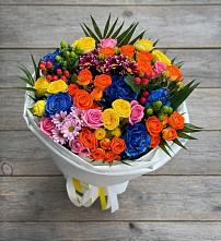 Букет цветов из:  Розы и Хризантемы в Онуфриево