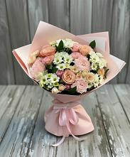 Букет цветов из:  Гвоздики, Розы и Хризантемы в Онуфриево