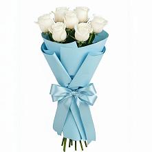 Букет 7 белых роз Проуд #REPLACE_PRED# Онуфриево