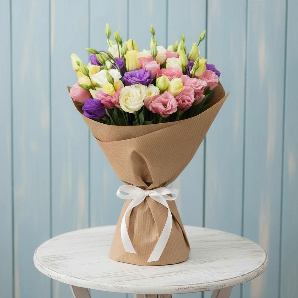 Букет цветов из: Лизиантусы в Онуфриево