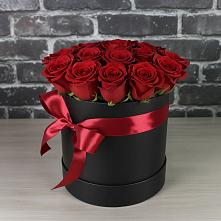 Цветочная композиция из Розы в шляпной коробке #REPLACE_PRED# Онуфриево