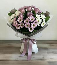 Букет цветов из:  Хризантемы и Розы в Онуфриево