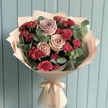Букет цветов из:  Гвоздики и Розы в Онуфриево