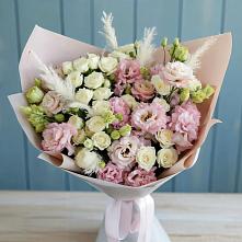 Букет цветов из:  Альстромерии и Розы в Онуфриево